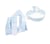 Set de 15 blocs en mousse le jeu blanc bleu pastel - Velinda