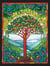 Puzzle 275 pièces - Stained Glass - Arbre de la Vie - Cobble Hill