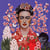 Lot de 4 serviettes en papier découpage collage 33 cm FRIDA D 107 XL