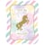 8 invitations Licorne Rainbow Pastel