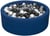 Piscine à balles Aire de jeu + 450 balles bleu marine noir,blanc,gris - Velinda