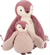 Peluches calins manchots roses
