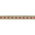 Bobine 25m galon marron Pois Rose en lin 11mm