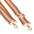 Bandoulière sangle bicolore 40x140cm marron/ or