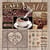 Lot de 4 serviettes en papier découpage collage 33 cm CAFE D 200