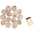 Tampon Timbres Deco Art, Smiley, H : 26 mm, d 20 mm, 15 pièces/ 1 Pq.