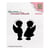 Tampon transparent scrapbooking Nellie's choice ANGES 008