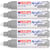 Lot de 5 marqueurs peinture acrylique biseau large EDDING argent 5-10 mm