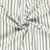 Tissu Lin Viscose Louis fines rayures Noir sur fond Ecru