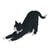 Chat Tuxedo noir qui s'étire | JEKCA | 14 ans et +