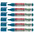 Lot de 6 marqueurs pour tableaux blancs - EDDING - Pointe ronde 1,5-3 mm - Bleu - Ecoline
