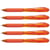 Lot de 5 stylos bille rétractables PENTEL WOW BK440 - Orange - Pointe moyenne