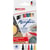 Marqueur acrylique fin - EDDING - Assortiment basic - 1-2 mm - Lot de 5