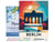 Peinture par Numéro Figured'Art avec Cadre - Affiche Vintage Berlin - Kit de Loisir Créatif DIY Numéro d'Art Complet - 40x50cm toile tendue sur châssis