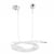Samsung Écouteurs Intra-auriculaire Jack 3.5mm avec Micro Son Clair Blanc / Argent