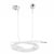 Samsung Écouteurs Intra-auriculaire Jack 3.5mm avec Micro Son Clair Blanc / Argent