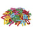Lettres en feutre autocollantes multicolores
