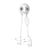 XOOPAR Câble USB-A vers Micro-USB et Ligthning JELLY 2A 10cm Format Porte-clés Blanc