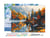 Peinture par Numéro Figured'Art avec Cadre - Cabane au bord du Lac en Automne - Kit de Loisir Créatif DIY Numéro d'Art Complet - 40x50cm toile tendue sur châssis