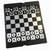 Jeu d'échecs magnétique de voyage - Format portefeuille - Plastique blanc