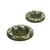 Lot de 3 boutons rond plastique recyclé 4 trous vert kaki