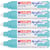 Lot de 5 marqueurs peinture acrylique permanent pointe large 5-10 mm - EDDING - Bleu pastel - 5000