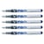 Lot de 5 stylos plume effaçables jetable PILOT V-Pen - Bleu - Pointe 0,4 mm - Non rechargeable