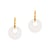 Boucles d'oreilles Blima en pierres Jade blanc - Sloya