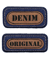 Lot de 2 motifs décoratifs Denim thermocollants Prym – Créativité & réparation textile avec style ! Bleu