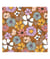 Tissu coton popeline fleuri sur fond toffee de 135 cm de largeur 015 Caramel vendu par 50 cm