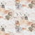 Tissu Coton imprimé digital Arty Emilune sur fond Blanc