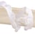 Bobine 25m galon festonné 10mm Blanc