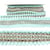 Bobine 10m Galon jacquard pompons Vert Nil 37mm
