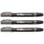 Lot de 3 marqueurs permanents - ARTLINE - Supreme EPF-700 - Pointe conique 1 mm - Gris