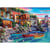 Puzzle paysage ville de come : barques au bord de mer 3000 pieces - collection italie - educa 19052