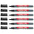 Lot de 6 marqueurs pour tableaux blancs effaçables - EDDING - Noir - Pointe fine 1 mm