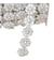 Galon fleurs 17mm 17mm argent au mètre