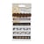 6 x 1 mètre de ruban fantaisies assorties BLACK & GOLD