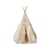 Tente TIpi avec franges et tapis Boho Caramel - Beige, Marron