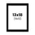 Passe-partout - Noir - 13x18cm - Photo 9x13cm - Pour cadre - Encadrement