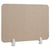 Séparateur de Bureau Beige en Polyester et Synthétique 80 x 50 cm avec Pinces Écran Cloison Acoustique et Visuel pour Open Space