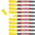 Lot de 10 Marqueurs tableau blanc 1 mm - EDDING - Jaune - Rechargeable