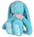 Peluche lapin fleurette turquoise - 50 cm -
