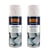 Lot de 2 sprays de peinture effet granit blanc Belton 400ml