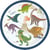8 Petites Assiettes Happy Dino