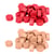 Perles de cire hexagonales - Rouge + Rose