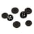 Bouton en nacre 4 trous noir