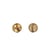 Lot de 6 boutons métal ancre or