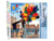 Peinture par Numéro Figured'Art - Ballons Colorés - Kit de Loisir Créatif DIY Numéro d'Art Complet - 40x50cm sans châssis en bois