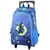 Sac à dos à roulettes Football Ligue 1 45 CM Trolley Haut de gamme Bleu